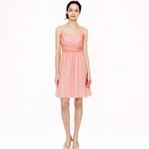 NWT J.Crew Peach Silk Chiffon Heidi Event Dress